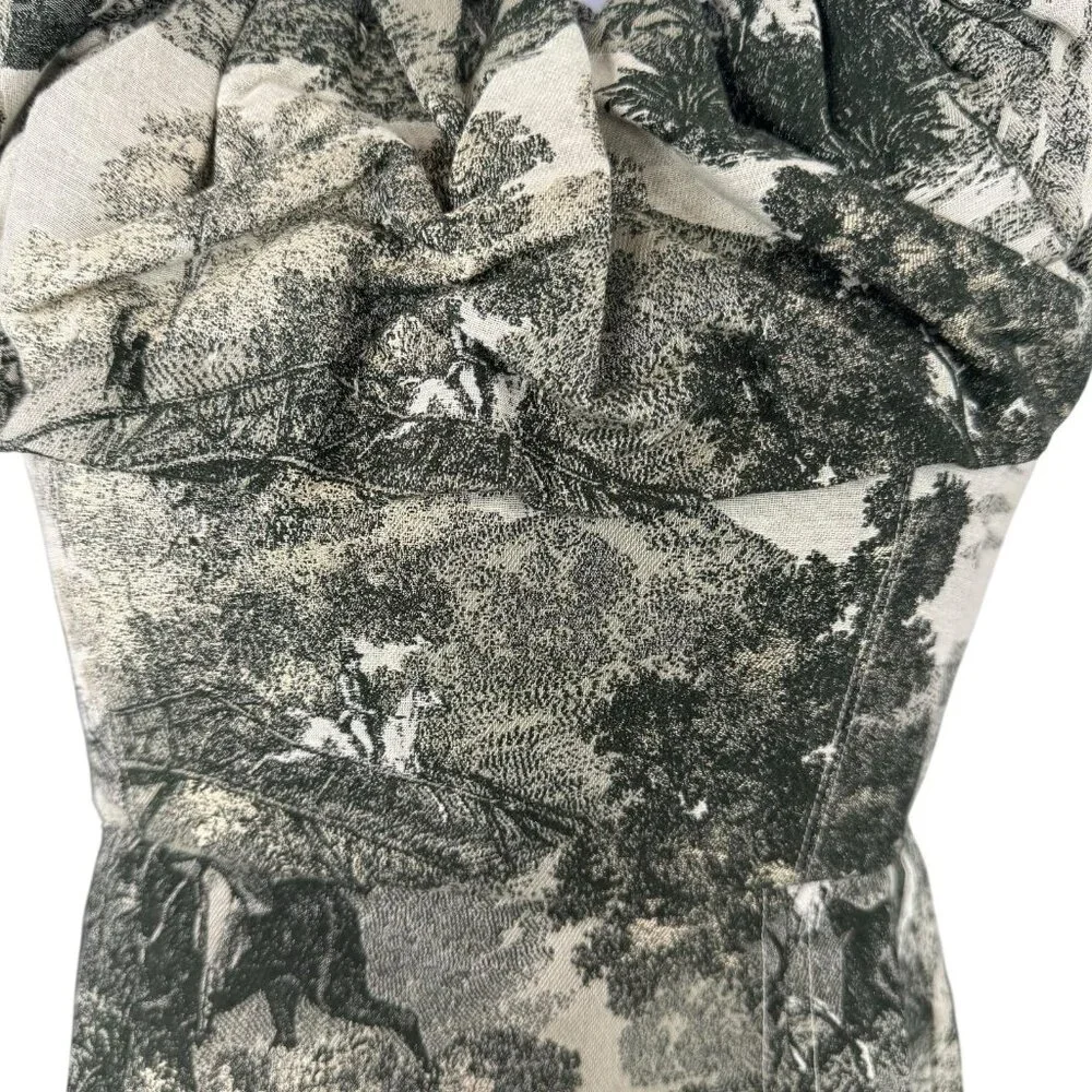 Tuckernuck NEW Middleburg Toile Suze Equestrian Formal Midi Dress Size S - Picture 6 of 12